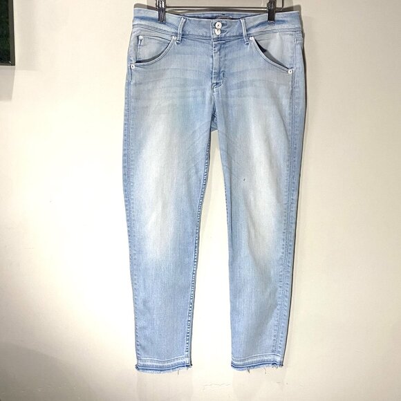 Hudson | Collin Mid Rise Skinny Jean cropped Back Flap Pockets | Size 30 Women's - Picture 4 of 12